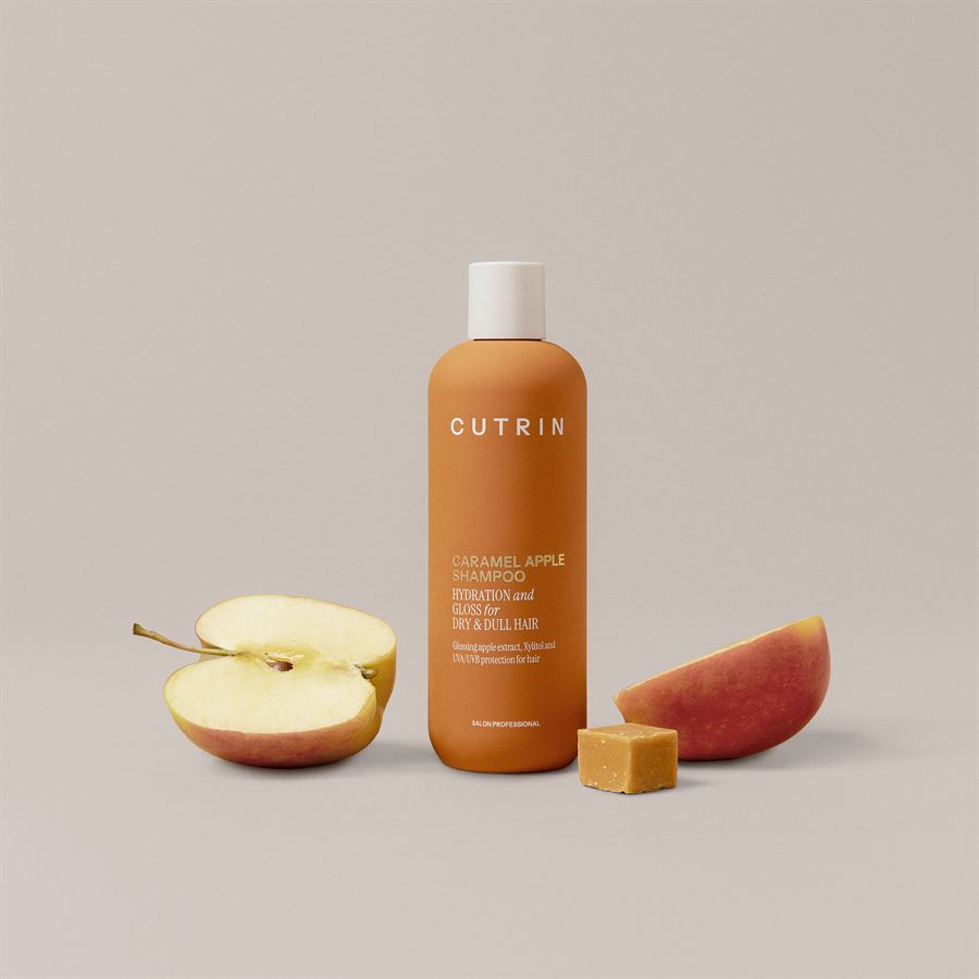 Caramel Apple shampoo with fresh apple elements